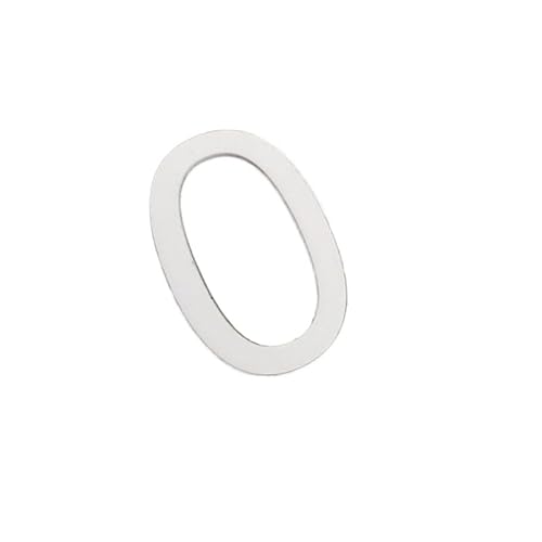 Tornummern, Selbstklebendes 3D-Türschild for den Außenbereich, Apartment, Hotelzimmer, Adresse, modernes Zuhause, Acryl, digitales kreatives Nummernschild(White,0) von YKMYXZ