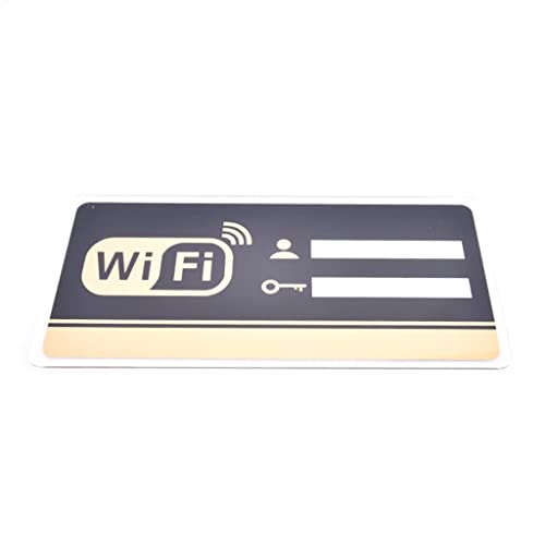 WIFI-Schild, 3D-Wandaufkleber aus Acrylspiegel, wiederbeschreibbares Handschriftkonto und Passwort, for die WIFI-Beschilderung in öffentlichen Geschäften von YKMYXZ