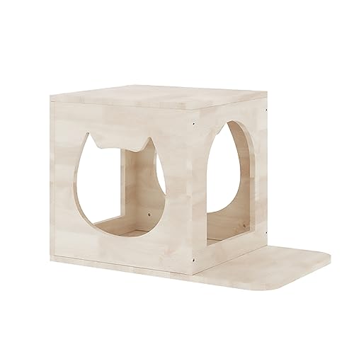 Wand-DIY-Kratzbaum, Katzenwandmöbel, Katzensprungplattform, Katzennest, Raumkapsel-Kombination(C4) von YKMYXZ