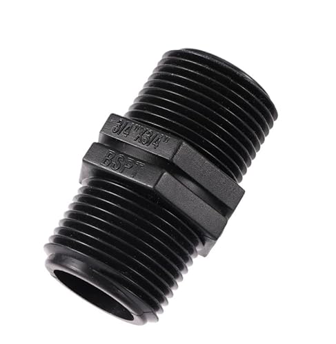 YKMYXZ， 1PC 1/2 "3/4" 1 "1,5" 2 "2,5 Zoll BSP Außengewinde Hex Nippel Union PVC Rohr Fitting Koppler Adapter Wasser Anschluss(Type 5) von YKMYXZ