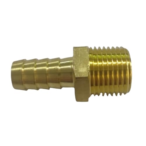 YKMYXZ， 1PC NPT Männlich-Schlauch Barb 1/8H 3/16 "5/16" 5/8 "-3/4H Zoll Schlauch Barb 1/8 "1/4" 3/8 "1/2" 3/4 "NPT Männlich Gewinde Schwanz(3l8 NPT To 1l2 Inch) von YKMYXZ
