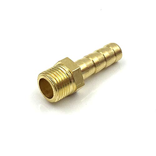 YKMYXZ， 1PC Pagodenanschluss 8 mm Schlauchanschluss, Schlauchanschlussgewinde 1/8 1/4 3/8 1/2 Zoll Gewinde Messing-Wasserrohrverschraubungen(Pc,1/8") von YKMYXZ