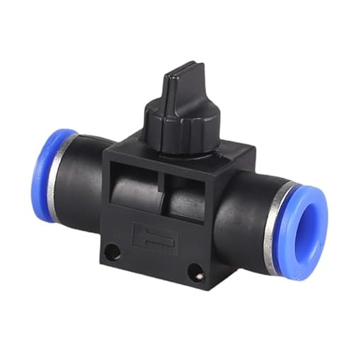 YKMYXZ， 1PC Pneumatische Armaturen Rohr Stecker Air Quick Release Kupplung 4mm 6mm 8mm 10mm 12mm PU PE PV PY HVFF BUC Anschlüsse(Hvff,6MM) von YKMYXZ