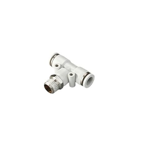 YKMYXZ， 1PC Pneumatische Fitting Rohrverbinder Hochwertige weiße Schlaucharmaturen 1/4 1/2 6mm 8mm BSP-Gewinde Schnellkupplung(8 02 (8mm 1l4),PB) von YKMYXZ
