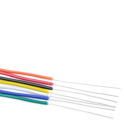 YKMYXZ, 26AWG 14AWG DIY Ausrüstung Single Core Kupfer Draht Solide Verzinnt Beschichtung Linie PVC Isolierung Elektrische Kabel(Orange,5Meter 24AWG) von YKMYXZ