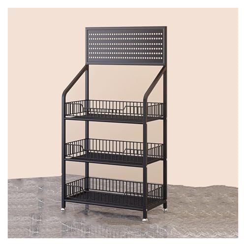 YKMYXZ, 3/4/5 Regale Snack-Rack Supermarkt-Regal Süßigkeiten Kommerzielles Kartoffelchip-Präsentationsregal mit Ablagekorb(106x50cm/41.7x15.7in) von YKMYXZ