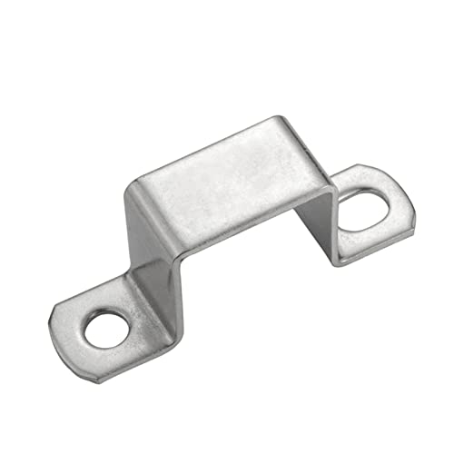 YKMYXZ, 304 Edelstahl Verdicktes Quadrat Rechteck M-Typ Pferderückenrohr Sattelclip Schnalle Kehlring Verschiedene Modelle(Dia40x60(1pcs)) von YKMYXZ
