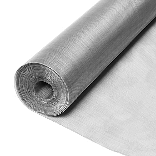 YKMYXZ, 304 Edelstahlgewebe, 80 Mesh, Metallgeweberolle, kleines 0,2 mm Loch, feines Drahtgeflecht, for Heimwerkerarbeiten, Entlüftung, Filtration(1.2x16m) von YKMYXZ