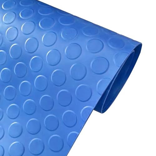 YKMYXZ, 60 cm 2 m 3 m 4 m 5 m 6 m große Bodenrolle for unter Autoräder, wasserdichte Werkstattboden-Läufermatte(Blue,0.8x0.8m/2.6x2.6ft) von YKMYXZ