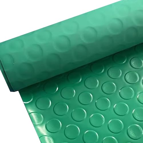 YKMYXZ, 60 cm 2 m 3 m 4 m 5 m 6 m große Bodenrolle for unter Autoräder, wasserdichte Werkstattboden-Läufermatte(Green,0.8x2m/2.6x6.6ft) von YKMYXZ
