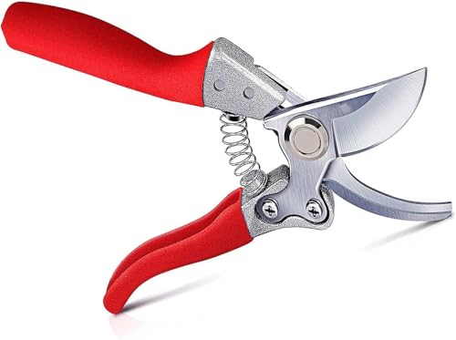 YKMYXZ， Blumenschneider, Gartenschere, Handschneider for die Gartenarbeit mit SK5-Klingen aus rostfreiem Stahl, ergonomisches Gartenwerkzeug for müheloses Schneiden, von YKMYXZ