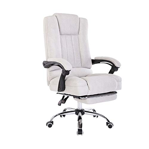 YKMYXZ， Bürostuhl Ergonomischer Bürostuhl Chefsessel Einfacher Stil Grau Computer Laptop Schreibtisch Gamichair Drehstuhl for Büro Zuhause von YKMYXZ