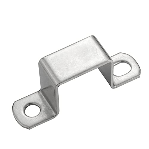 YKMYXZ, Edelstahl Verdickt Quadratisch Rechteckig M-Förmigen Pferderücken Rohr Sattel Klemme Schnalle Kehle Hoop(Dia80x80(1pcs)) von YKMYXZ