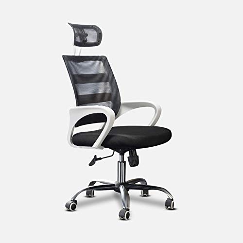 YKMYXZ， Gamichair, Ergonomischer Konferenzstuhl mit Lordosenstütze, PU-Leder, mit verstellbarem Arbeitsstuhl, Chefsessel, Schreibtischstuhl, Schwarz von YKMYXZ