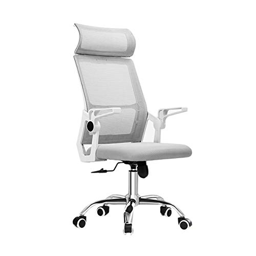 YKMYXZ， Gamichair, Home Office Reclinichairs Einfach zu installierender Bürostuhl Arbeitszimmer Schlafzimmer Schreibtischstühle Drehbare Schreibtischstühle/Grau(Grey) von YKMYXZ