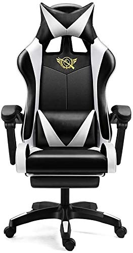 YKMYXZ， Gamiseats, Home Computer Bürostuhl Gamie-Sports Stuhl Ergonomischer Reclinilift Swivel/D/a(White,B) von YKMYXZ