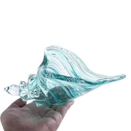 YKMYXZ, Glasmuscheln Muscheln Muschel mundgeblasen Glas Muschel Muschel Figur Home Decor Kunst Glas Skulptur von YKMYXZ