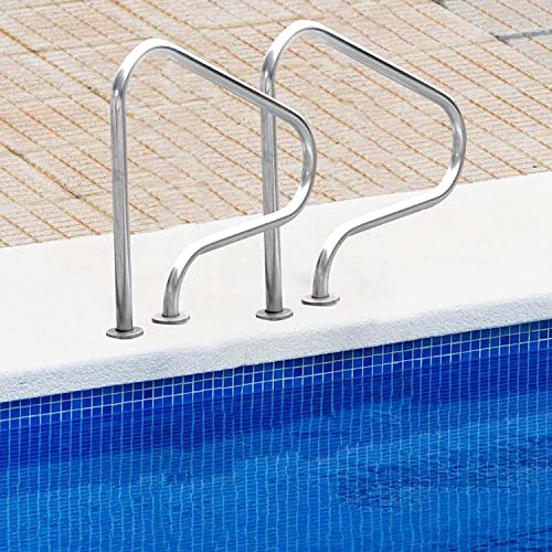 YKMYXZ, Handläufe 3-Bogen-Humanisiertes Sicherheitsgeländer for Schwimmbäder Pool-Haltegriff Einfach zu montierende Sicherheitsgriffe Pool-Geländer(2pcs) von YKMYXZ
