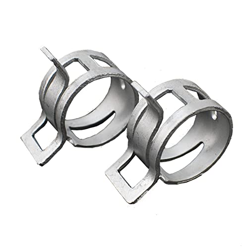 YKMYXZ, M4,5/5/6/7/8/9/10/11/12-37Mm 10-teilige Schlauchschellen Kraftstoffschlauchleitung Wasserrohrschellenreifen Luftschlauchbefestigungsfederklammern, M23(M37) von YKMYXZ