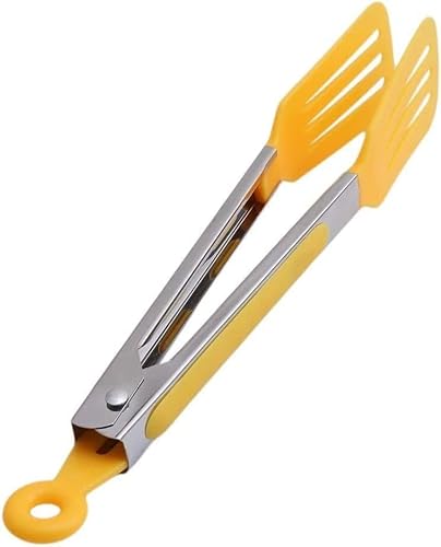 YKMYXZ, Premium Edelstahl Küche mit Silikonkopf Gelb Zange YKMYXZ, Premium Edelstahl Küche mit Silikonkopf Gelb Zange von YKMYXZ