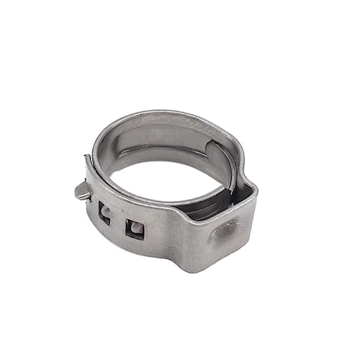 YKMYXZ, Quetschversiegelung mit stufenlosem Einzelohr for feste Schläuche und Rohre, Edelstahl 304, 25,4, 28,6, 50 Stück(14.818.0 Pack 100) von YKMYXZ
