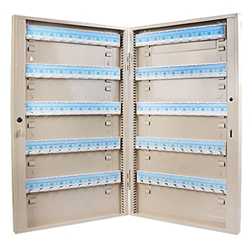 YKMYXZ， Schlüsselkasten-Organizer, Mehrfachkapazität, optionaler wandmontierter Schlüsselschrank, rostfreie Schlüsselkästen aus kaltgewalztem Stahlblech(80 Keys) von YKMYXZ
