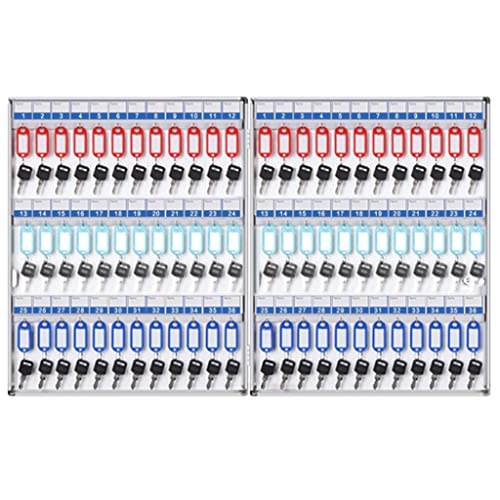 YKMYXZ， Schlüsselkasten-Organizer for 72/96/120 Schlüssel, großer Aufbewahrungsschlüsselschrank, angemessene Zonierung des Schlüsselsicherheitskastens for Immobilien(72 Keys) von YKMYXZ