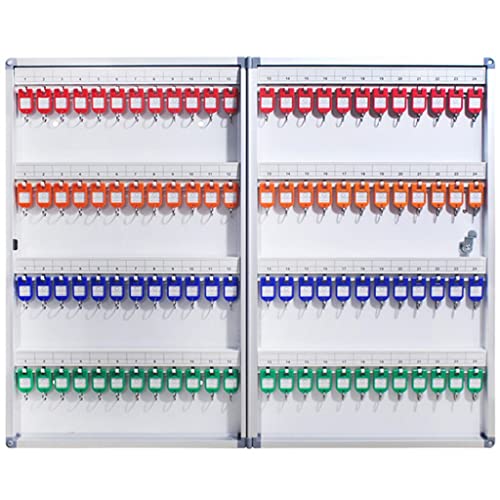 YKMYXZ， Schlüsselkasten-Wandhalterung, 6 Kapazitätsoptionen, Schlüsselschrank, an der Wand montierter Schlüsselkasten aus Aluminiumlegierung for den Heimgebrauch(96 Keys) von YKMYXZ