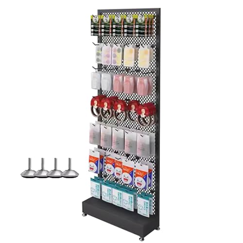 YKMYXZ, Snack-Organizer for die Arbeitsplatte, Einzelhandelsdisplay, Marktregal, schmales Supermarkt-Snack-Regal(Black,55x20x150cm/21.7x7.9x59.1inch) von YKMYXZ