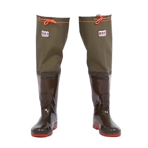 YKMYXZ， Wathose for Herren, Jagd-Wathose mit PVC- und Oxford-Sohle, Watstiefel for Erwachsene, 60 cm(9) von YKMYXZ
