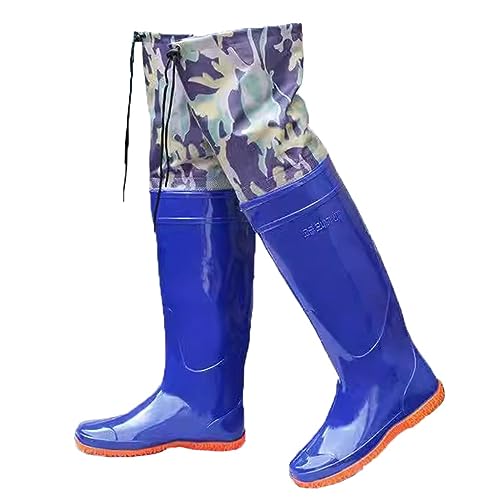 YKMYXZ， Wathosen for Angeln, eine 60 cm hohe Wathose mit Gesäß, wasserdichte Hüftstiefel aus PVC for Angeln und Jagen for Männer und Frauen(8) von YKMYXZ