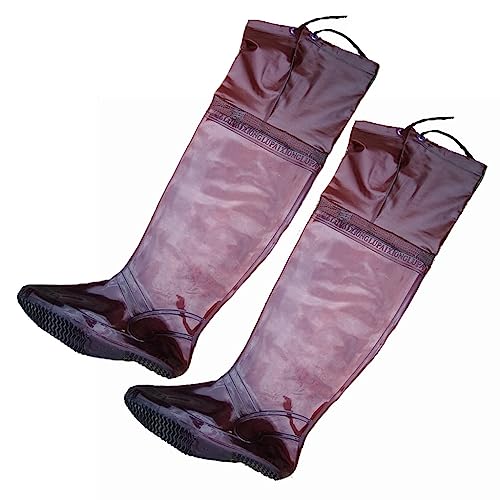 YKMYXZ， Wathosen for Angeln Hüftwaders Hüftwaders for Herren und Damen, wasserdichte und verschleißfeste Watschuhe aus PVC(6) von YKMYXZ