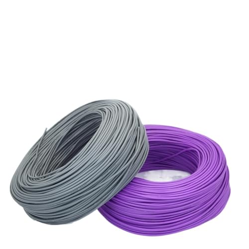 YKMYXZ 1 Meter 5 Meter Rot Schwarz Gelb Grün Grau Lila Weiß Blau Farbe Silikon Draht 10AWG zu 15AWG Kabel(5meter Grey 5meter Purple,10 AWG) von YKMYXZ