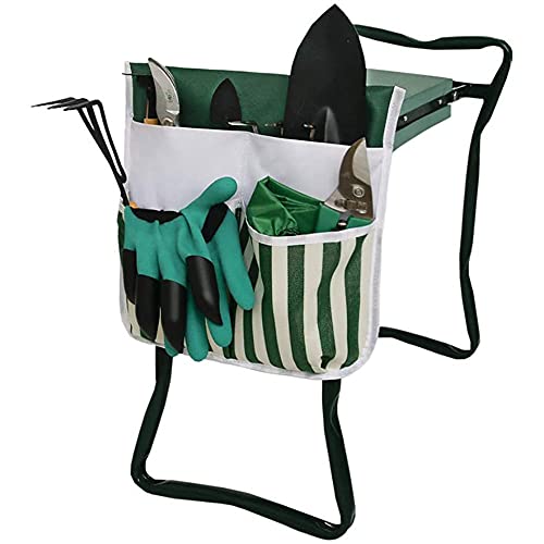 YKMYXZ Gartengeräte, Klappbarer Garten-Kniestuhl, Gartenhocker-Werkzeugtasche, tragbare Aufbewahrungssitztasche, geeignet for Arbeiten im Freien und Gartenarbeit von YKMYXZ