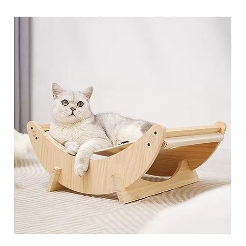 YKMYXZ Katzenregale, 2-in-1-Katzenschaukelbett | Geeignet for kleine bis mittelgroße Katzen und Hunde | Einfacher Zusammenbau | Holzkonstruktion | Katzenspielzeug YKMYXZ Katzenregale, 2-in-1-Katzenschaukelbett | Geeignet for kleine bis mittelgroße Katzen und Hunde | Einfacher Zusammenbau | Holzkonstruktion | Katzenspielzeug von YKMYXZ
