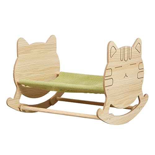 YKMYXZ Katzenregale， 2-in-1-Katzenschaukelbett for den Innenbereich, Haustierbettmöbel aus Massivholz for Katzen und Hunde, Regale Sitzstangen von YKMYXZ