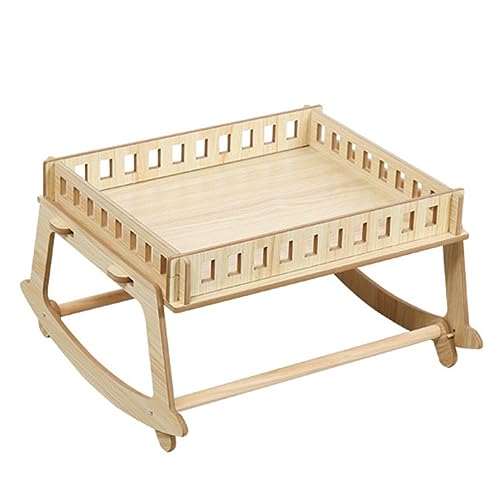 YKMYXZ Katzenregale， Hängematte aus Holz, ausgefallener Schaukelstuhl, 2-in-1-Stuhl und Hängematten, Katzenmöbel-Geschenk for Ihre kleine bis mittelgroße Katze Ihren Hund von YKMYXZ