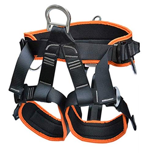 YKMYXZ Klettern Sling， Sicherheitsgurt, Kletterausrüstung Fallschutz Halbkörper Arbeiten in der Höhe Sicherheitsgurt/Blau(Orange) von YKMYXZ