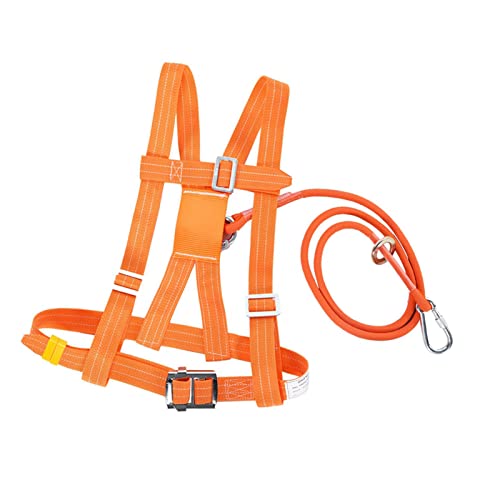 YKMYXZ Klettern Sling， Sicherheitsgurt for Luftarbeiten, Klettergurt-Set, Outdoor-Klettergurt, Absturzsicherungsgurt for Arbeiten beim Dachklettern(Small Buckle,1.6M) von YKMYXZ