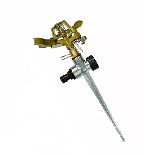 YKMYXZ Schlauchsprinkler， Impulse Metall Spike Sprinkler Hozelock kompatibel Wasser Garten Rasen Gras von YKMYXZ