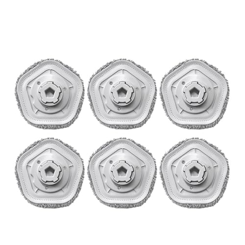 YKRWMJAQC Selbstreinigender Roboterstaubsauger Und Wischmopp-Zubehör, Wischtuch, Kompatibel Mit Dreame Bot W10/W10 Pro, Wischpad, Ersatzteile for Staubsauger(6pcs) von YKRWMJAQC