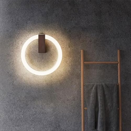 YKSJDFH Nordic Ring Wandleuchte LED Gold/Schwarz Hardware Wandlaterne Moderne einfache Wandleuchte 9W/23W/29W Nachttisch Acrylschirm Wandleuchte für Küche Kinderzimmer Flur Bar Café YKSJDFH Nordic Ring Wandleuchte LED Gold/Schwarz Hardware Wandlaterne Moderne einfache Wandleuchte 9W/23W/29W Nachttisch Acrylschirm Wandleuchte für Küche Kinderzimmer Flur Bar Café von YKSJDFH