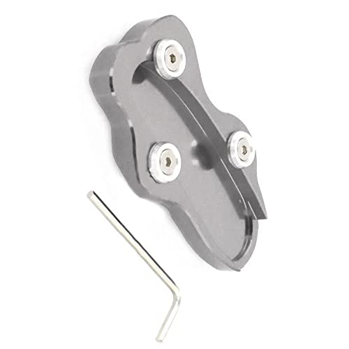 YKSM Für Kawasaki Für Vulcan VN 900 VN900 Classic 2006-2015 2014 2013 Motorrad Ständer Fuß Seitenständer Verlängerung Pad Stützplatte (Color : Titanium) von YKSM