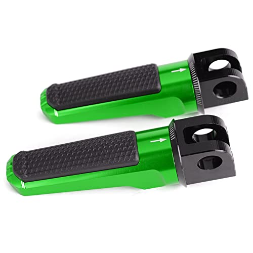 YKSM Motorrad Vorne Fußrasten Fußrasten Für Kawasaki Z800 Z1000 ZX6R ZX10R Z800E Z1000R Z 800 1000 ZX-6R 636 ZX-10R ZX 6R 10R Z750R (Color : Green) von YKSM