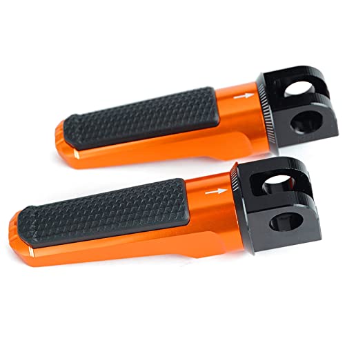 YKSM Motorrad Vorne Fußrasten Fußrasten Für Kawasaki Z800 Z1000 ZX6R ZX10R Z800E Z1000R Z 800 1000 ZX-6R 636 ZX-10R ZX 6R 10R Z750R (Color : Orange) von YKSM