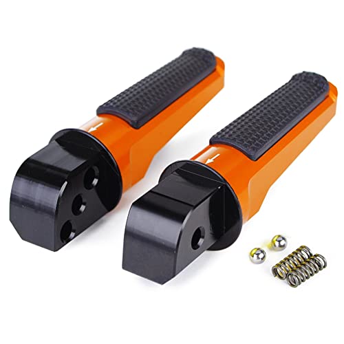 YKSM Soziusfußrasten Hinten Für Kawasaki Z800 Z750 Z900 RS Z1000 Z900RS Z1000R Z1000SX ZX6R ZX10R ZZR1400 Z 800 900 1000 (Color : Orange) von YKSM