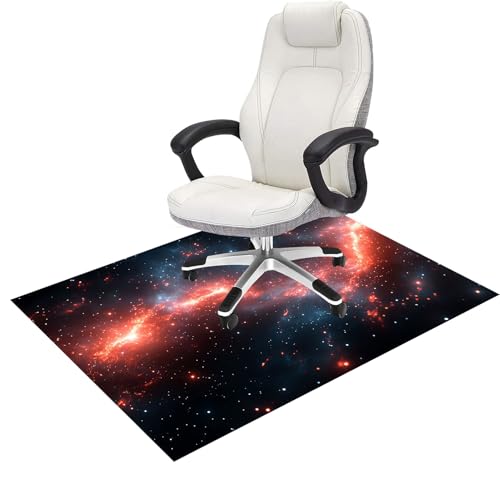 Bodenschutzmatte Bürostuhl für Hartböden, rutschfest Gaming Teppich Rechteckig Bodenmatte(C,80 * 120cm) von YKWLKJ