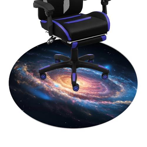 Schreibtischstuhl Unterlage Gaming Computerstuhl Teppiche Stuhl Unterlegmatte, Kanten kräuseln Sich Nicht leicht(1,100cm) von YKWLKJ