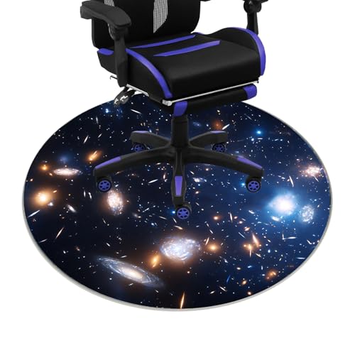 Stilvoll Bodenschutzmatte Gaming Teppich, Modern Unterlage Schreibtischstuhl Teppich Wohnzimmer(1,80cm) von YKWLKJ