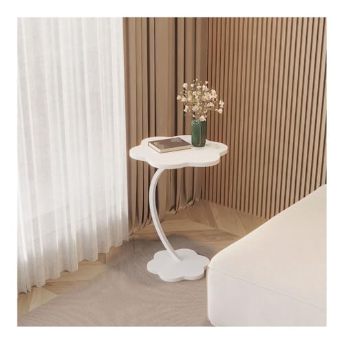 YKWLKJ Kleiner C-förmiger Beistelltisch In Blumenform, Kleiner Couchtisch Beistelltisch for Sofa Blumenförmiger Tisch for Wohnzimmer Schlafzimmer Balkon Terrasse(C) von YKWLKJ